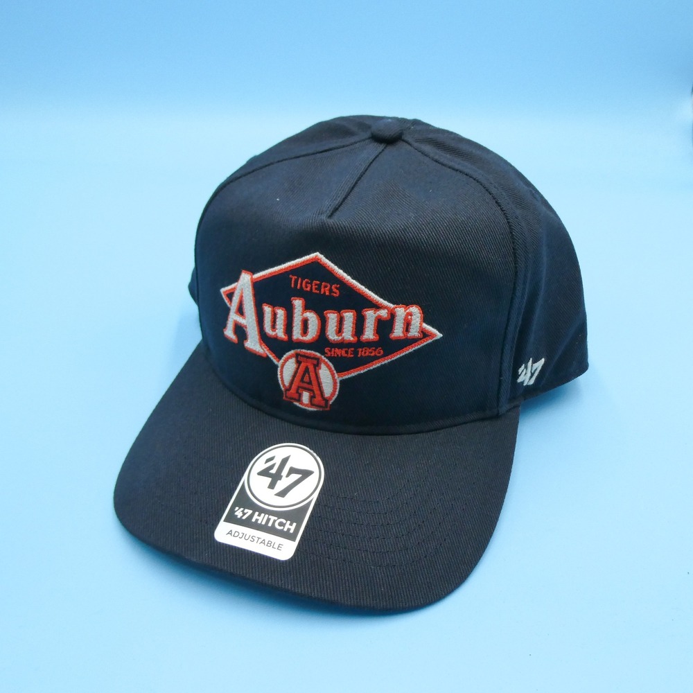 '47 Brand Hat Mens One Size '47 Hitch Auburn Tigers Navy Blue Snapback Cotton